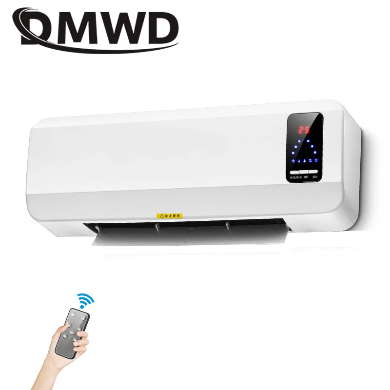 Remote control DMWD настенный Электрический тепловентилятор вентилятор с дистанционным управлением керамический тепловентилятор вентилятор с европейской вилкой - Цвет: Remote control
