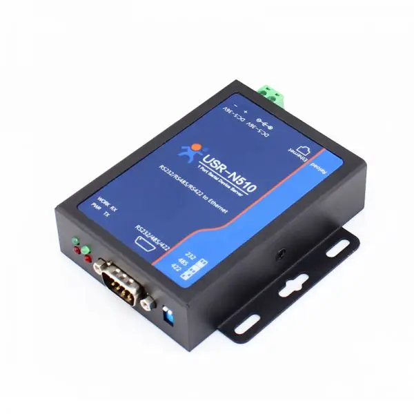 USR-N510 Ethernet to RS232/RS485/RS422 Single Serial Device Server support ModBus TCP DHCP Industrial Data Transmission