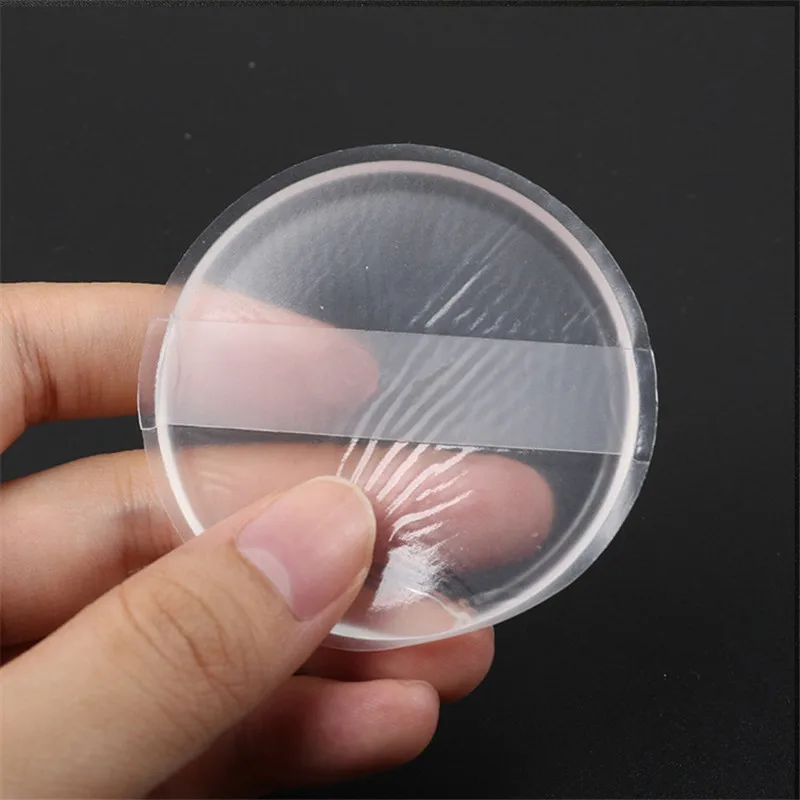 Bittb Прозрачная силиконовая макияжная губка плоская Желейная пудинг пуховка для