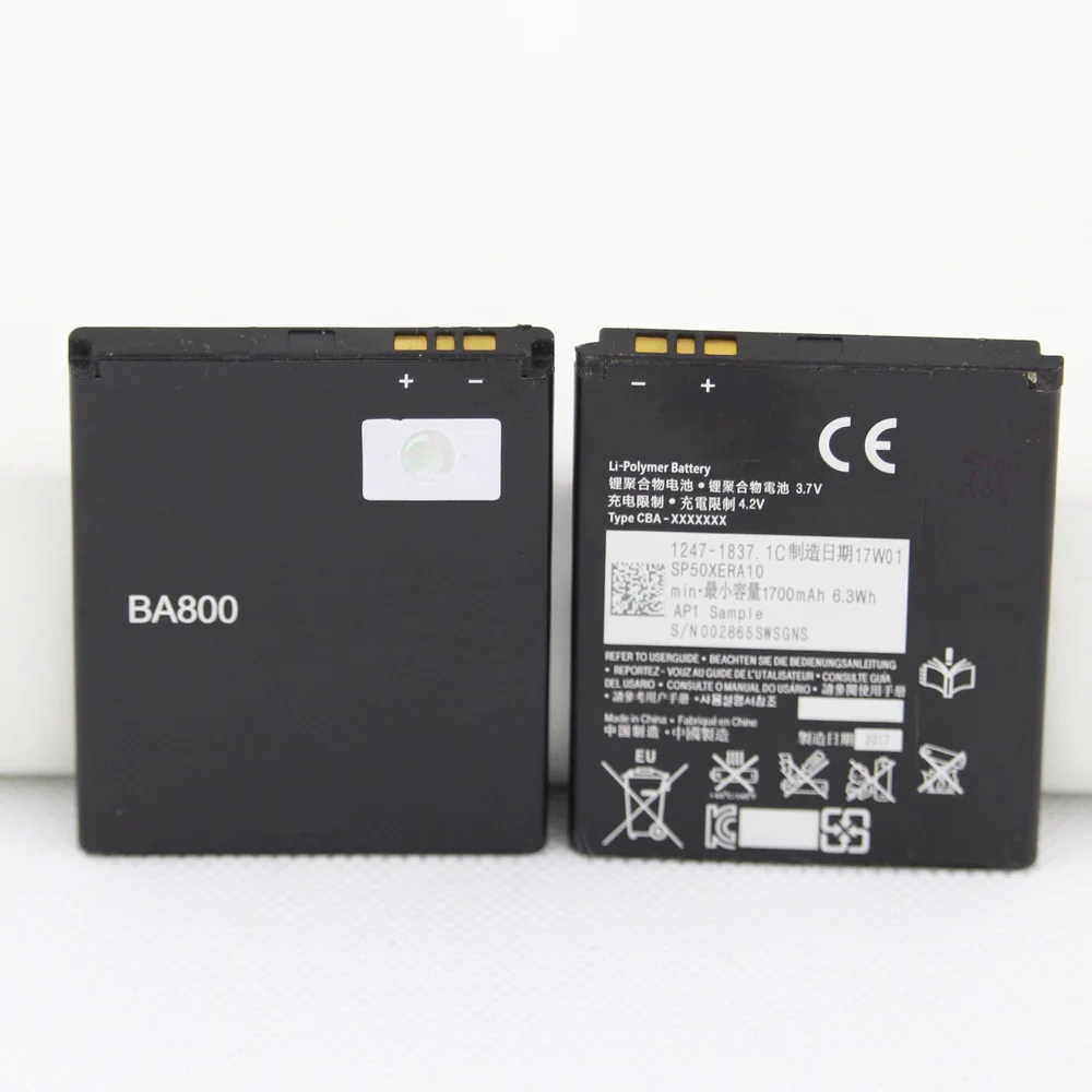 10pcs/lot 1700mAh Replacement Battery For SONY Xperia S LT25i V LT26i AB-0400 BA800 Genuine Phone | Мобильные телефоны и