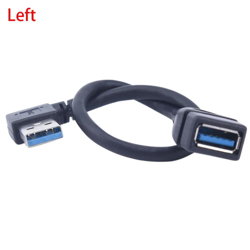 Универсальный удлинитель USB 3 0 левый/правый угол A Женский 90 градусов данные
