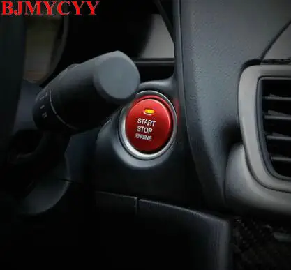 BJMYCYY 1PCS Metal decoration cover for automobile ignition button mazda 6 Atenza 3 Axela CX4 2017 | Автомобили и мотоциклы
