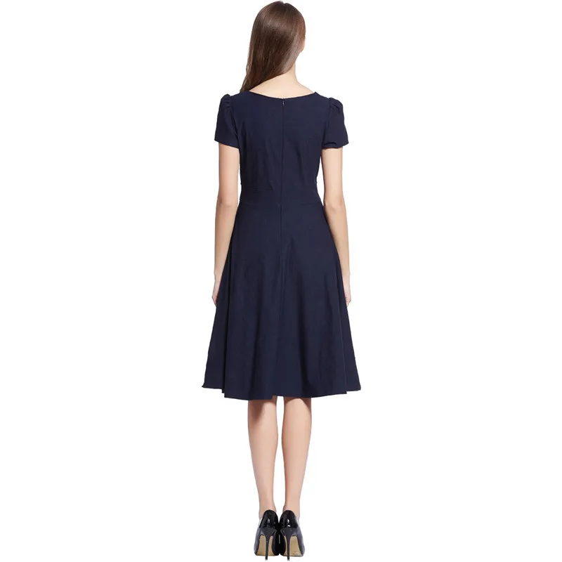 2016 Женщины Мода Элегантные Бальное платье Тонкий Поставить На большой Платье