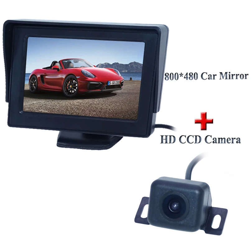 

Water-proof IP 69K hd ccd for car reversing camera and 4.3" car parking monitor collocation suit suitable for universal cars