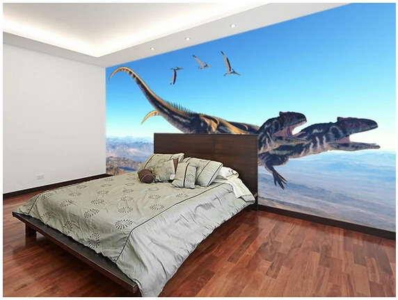 Custom papel DE parede infantile. Allosaurus настенные водостойкие обои для детской комнаты гостиной