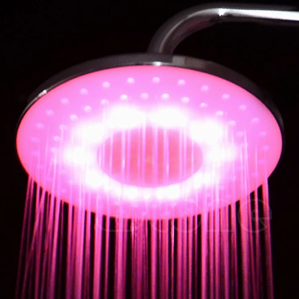 Нержавеющая сталь " дюймовый RGB 9 Светодиодный светильник дождь Душевая Головка ванная комната ультра-тихий