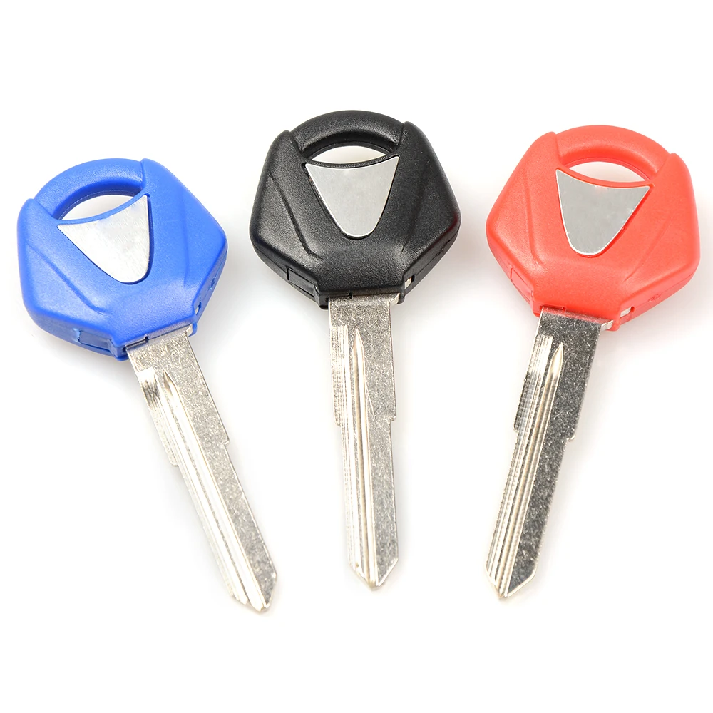 3 цвета мото пластиковые и алюминиевые заготовки ключей кольца лезвие мотоцикл