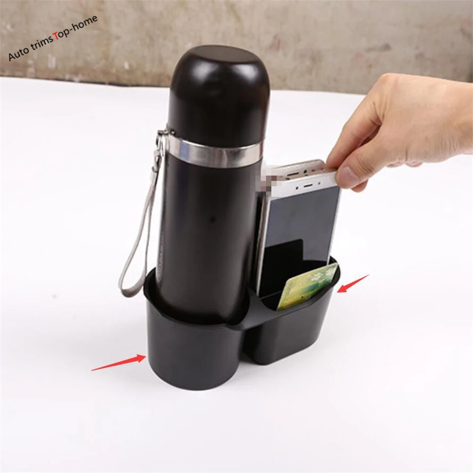 Yimaautotrims держатель на переднее сиденье для стакана воды контейнер хранения черный