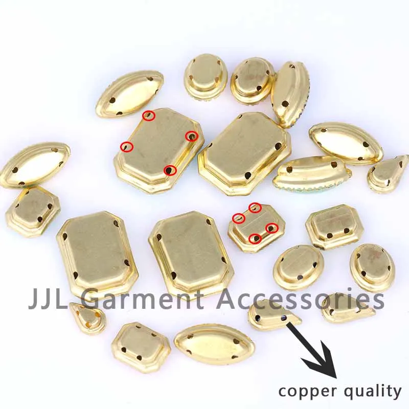 Смешанные цвета смешанные формы размеры пришить на горный хрусталь с когтями