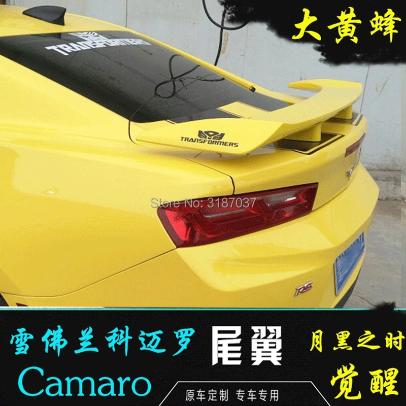 Спойлер для Chevrolet CAMARO 2009 2016 из АБС пластика Неокрашенный чехол багажника заднего