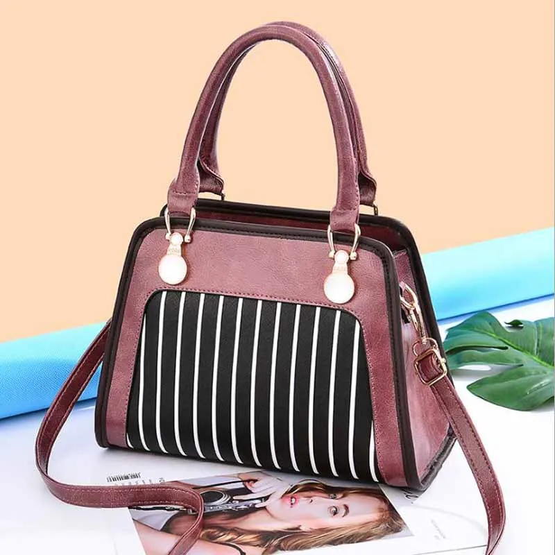 

New 2019 Elegant Shoulder Bag Women Designer Luxury Handbags Women Bags Plum Bow Sweet Messenger Crossbody Bag