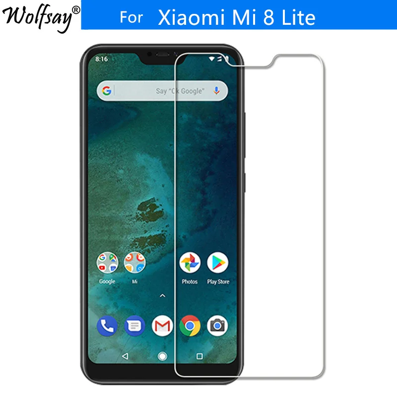 Закаленное стекло Mi 8 Lite для Xiaomi Защитная пленка экрана 9H премиум-класса