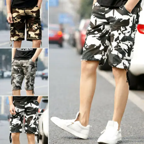 Мужские камуфляжные шорты повседневные армейские в стиле милитари для охоты