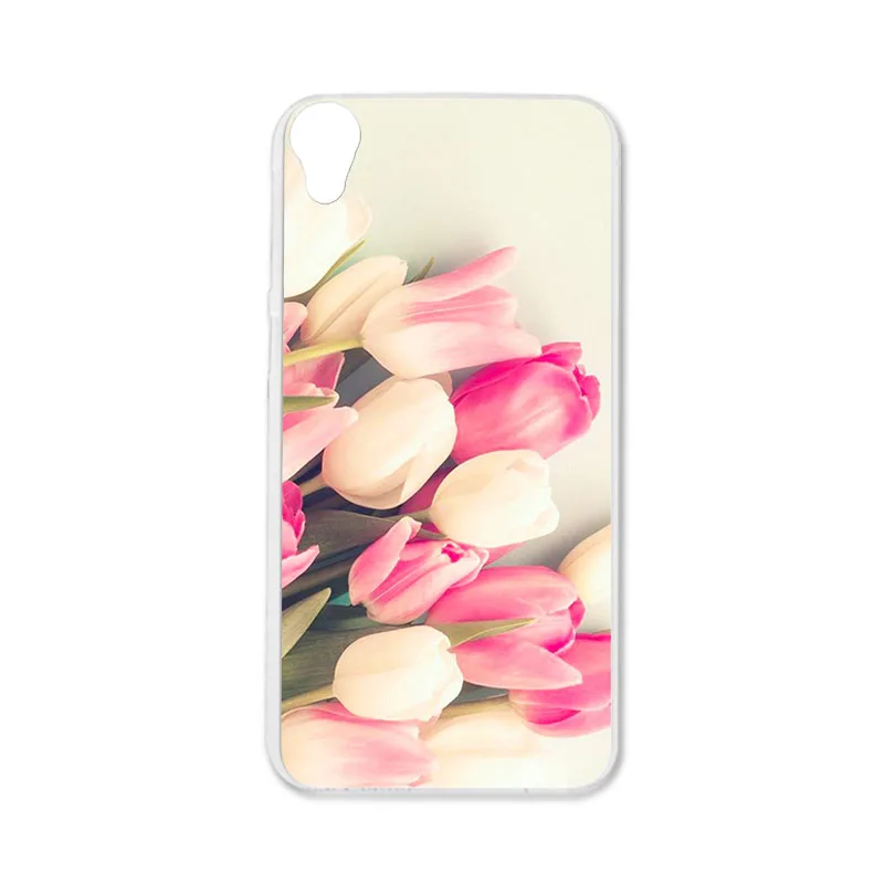 Q100 ТПУ чехол s для htc Desire 820 820G, силиконовый чехол-бампер с цветочным рисунком для htc Desire 820 Dual Sim 5,5 дюймов, чехлы для телефонов - Цвет: Q100