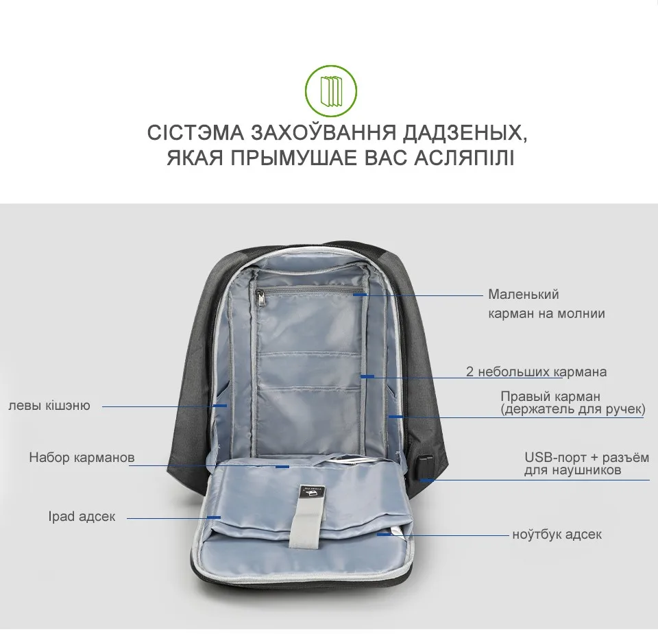 Tigernu брызгозащитные Анти Вор мужские рюкзаки 15.6 дюймов ноутбук ноутбук рюкзак USB для подростков женщин мужской рюкзак
