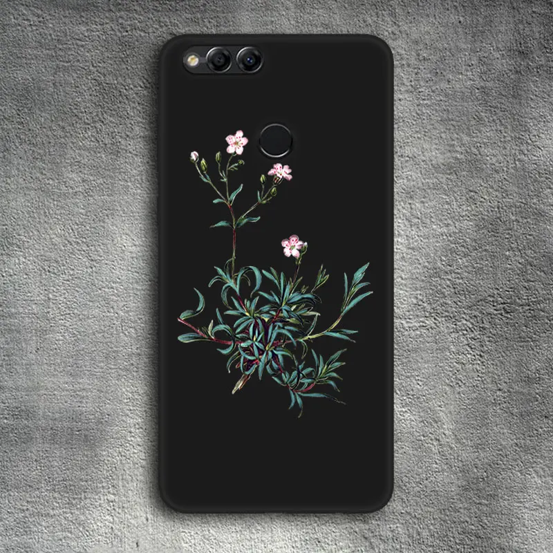 03 Чехол для телефона huawei Honor 6X 7C 7X 8C 8X TPU Fundas Para Coque для Honor 7A Pro 9 Lite черный матовый чехол - Цвет: 03