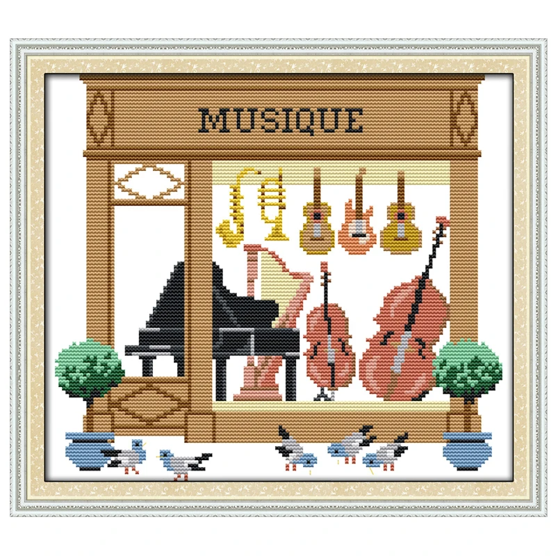 Набор для вышивки крестиком оптом 11CT с принтом 14CT | Дом и сад