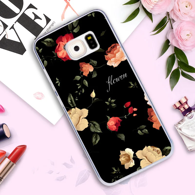 Чехол для Samsung Galaxy S6 g9200 g920 G920F sm-g920f Силиконовая задняя крышка роспись животных