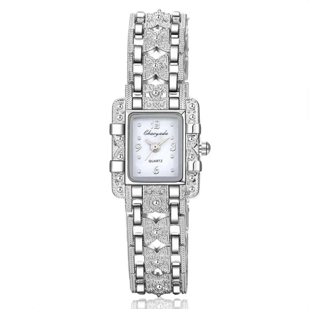 Reloj Mujer женские часы-браслет женские часы модные серебряные женские часы роскошные женские часы - Цвет: Белый