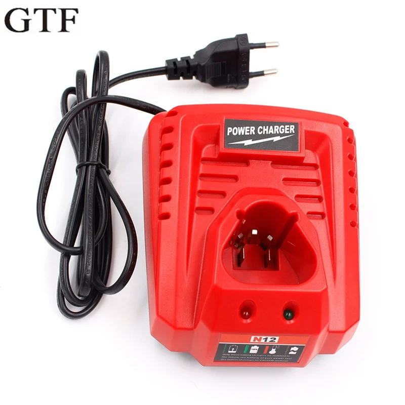 GTF 10,8 V-12V 3.0A литий-ионное Сменное зарядное устройство для M12 Milwaukee N12 48-59-2401 48-11-2402 литий-ионное зарядное устройство