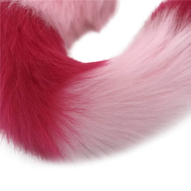 Анальная пробка 3 размера длиной 40 см искусственный Лисий хвост Анальный