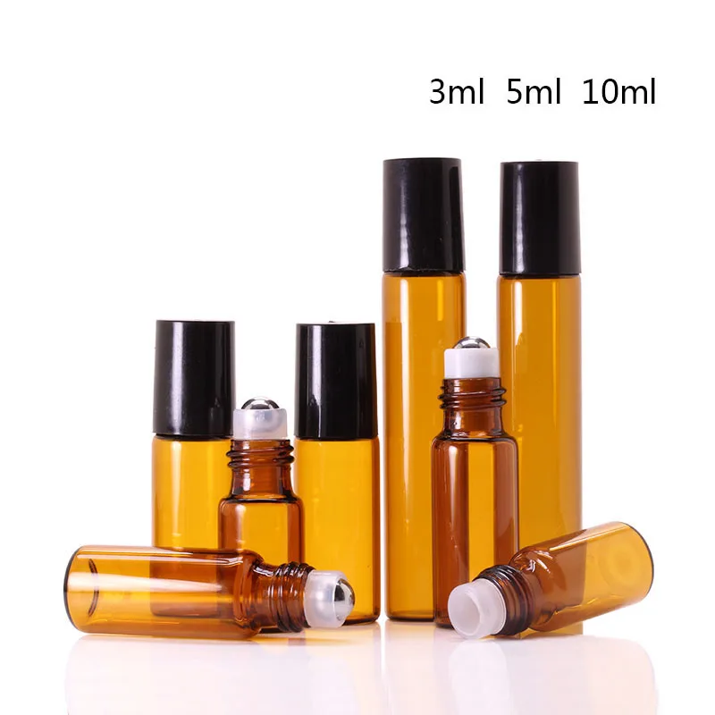 Многоразовые бутылочки Z0C стеклянный рулон на бутылке для духов эфирных масел 1