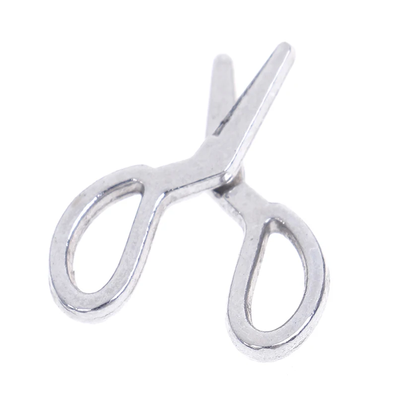 Металлические Мини серебряные металлические ножницы 1 шт. имитация ножниц