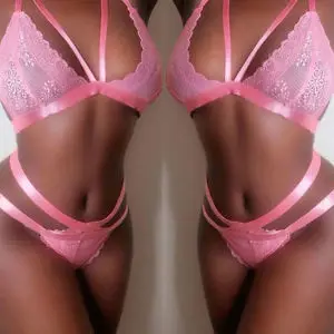 2017 new summer Fashion large yards clothes Lace sexy lingerie Pink perspective Women's clothing | Женская одежда