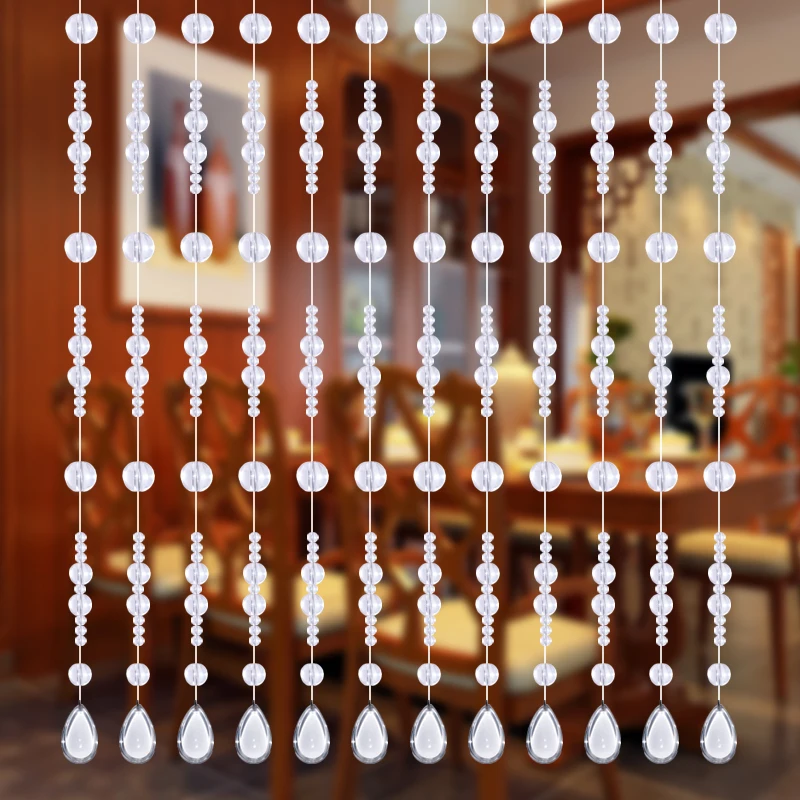 100% Хрустальные Бусины веревочные занавески для гостиной окна спальни двери