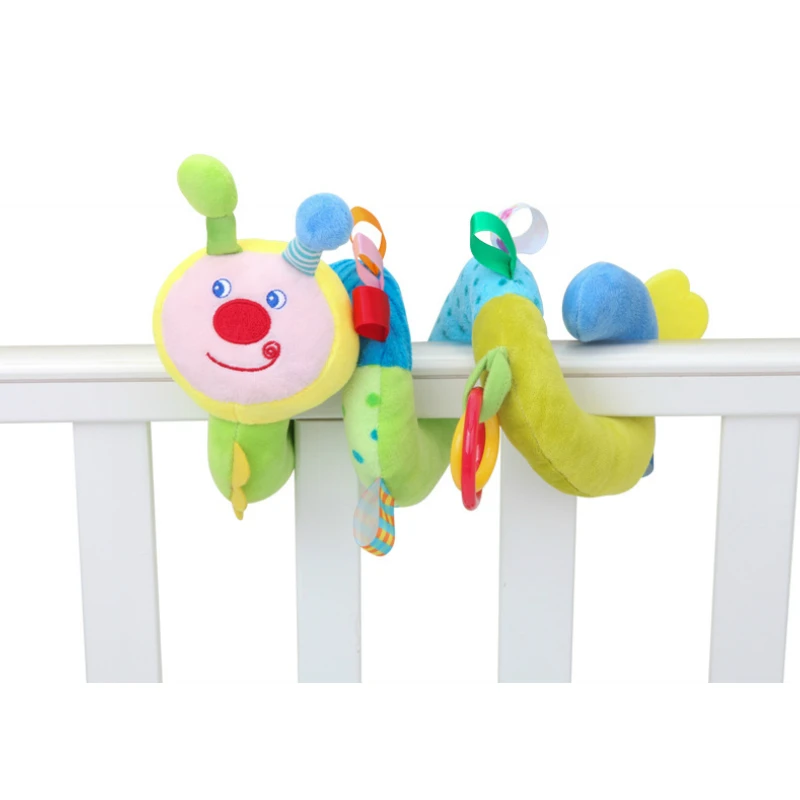 Мягкая детская кроватка игрушка на спирали для коляски детские игрушки