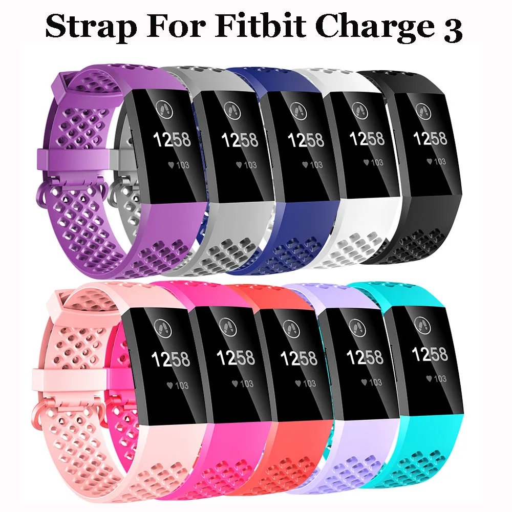 Baaletc аксессуары для браслетов Fitbit Charge 3 Band силиконовые смарт часы с ремешком Charge3