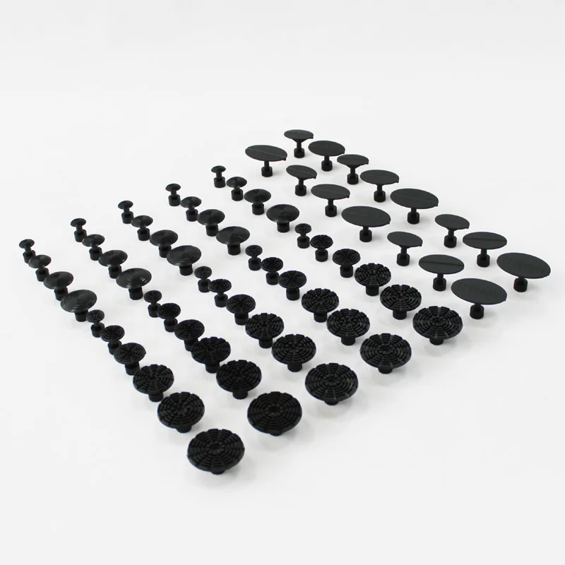 65pcs Glue pull tabs Paintless Dent Repair PDR Tools car bodywork metal sheet pulling pads suction cups