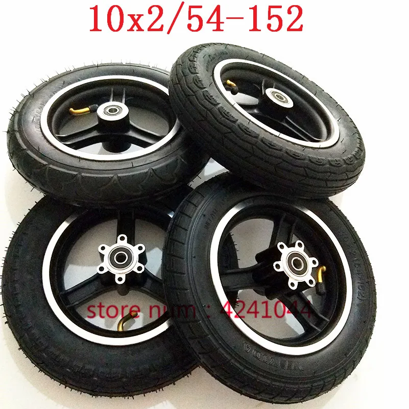 54-152/10x2 шины 10x2. 0 внутренняя труба шины с 10''alloy rim hub для электрического автомобиля баланса, детская коляска 10x2 Электрический Скутер колеса