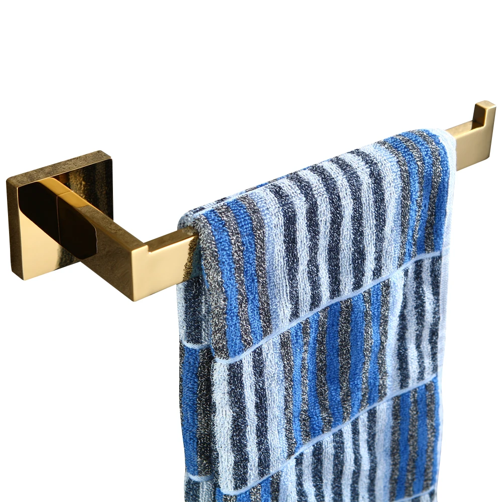 

Золотистый держатель для полотенец Leyden из нержавеющей стали 304, настенный, антикоррозийный, современный простой держатель для полотенец, од...