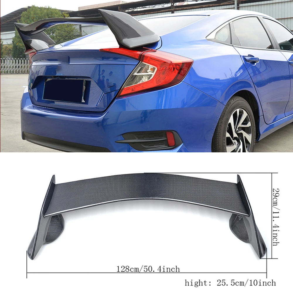 Задний спойлер для багажника из углеродного волокна/АБС Honda Civic 10 украшение в виде