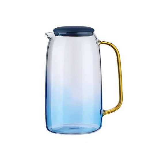 transparent pitcher 1550 мл/53 унций стеклянный кувшин с крышкой плита безопасный кувшин льдом чай водная насадка Carafe для горячего холодного вина кофе молоко чай - Цвет: transparent pitcher