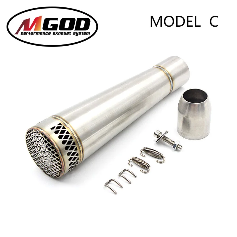 MGOD Akrapovic 51 мм Мотоцикл выхлопная труба универсальный глушитель SC выхлопная нержавеющая сталь модифицированная для YAMAHA R1/6 CBF600 s1000xr Z900