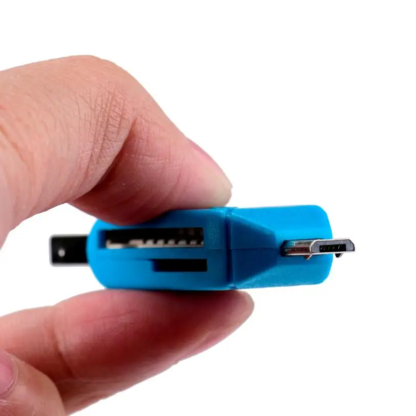 Высокоскоростной мини USB 2 0 + OTG Micro SD/SDXC TF кардридер адаптер u диск Прямая поставка