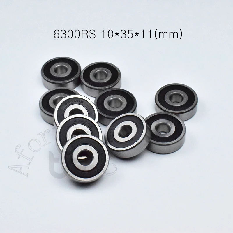 Подшипник 6300RS 10*35*11 (мм) 1 шт. подшипник abec 5 герметичный с тонкой стенкой 6300 6300Z из