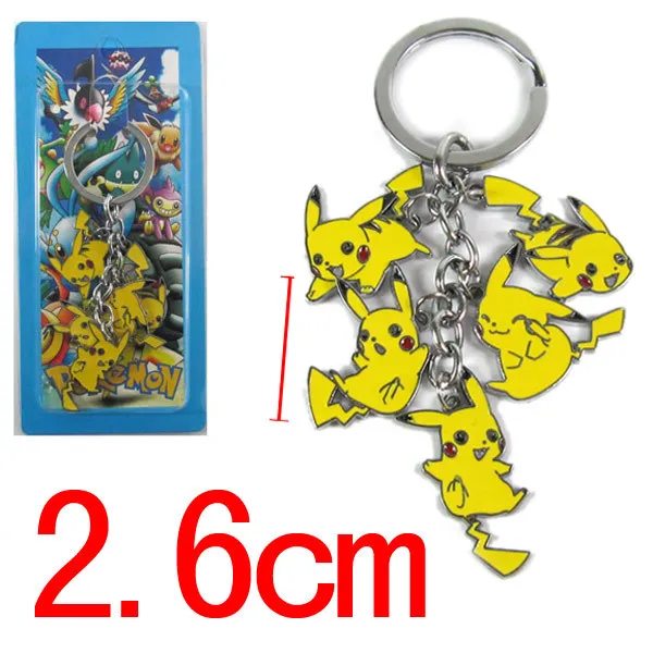 Брелок с покемоном Entei Eevee Swablu Piplup Poke Ball Pikachu Ash Ketchum Rowlet милый забавный мультфильм металлический брелок Аниме подвеска