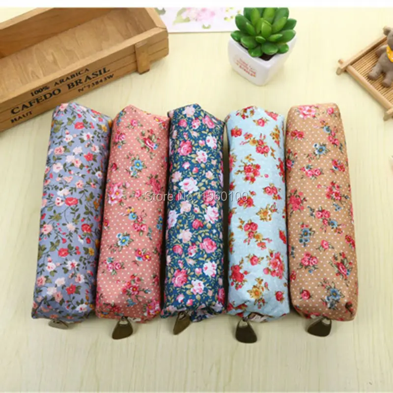 3 шт./лот модный мини пенал в стиле ретро с цветочным кружевом сумка для ручек