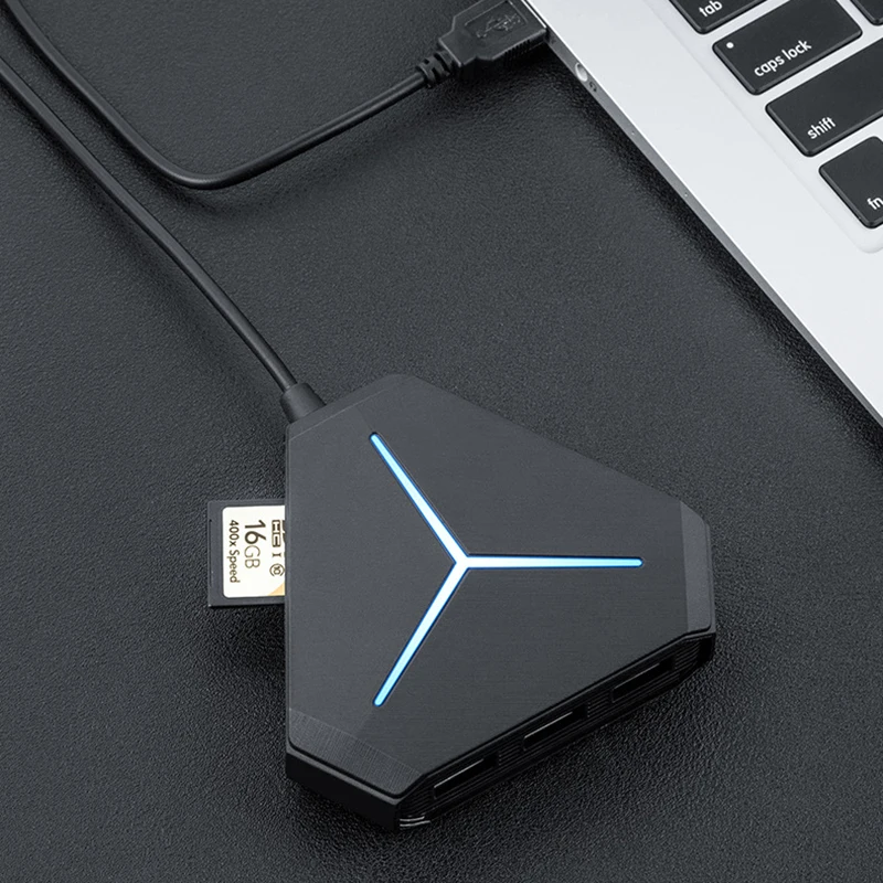 Внешний концентратор USB 2 0 3 с 6 портами звуковая карта шумоподавление адаптер для