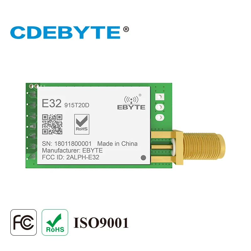 E32 915T20D Lora большой диапазон UART SX1276 915 МГц 100 мВт SMA антенна IoT uhf беспроводной