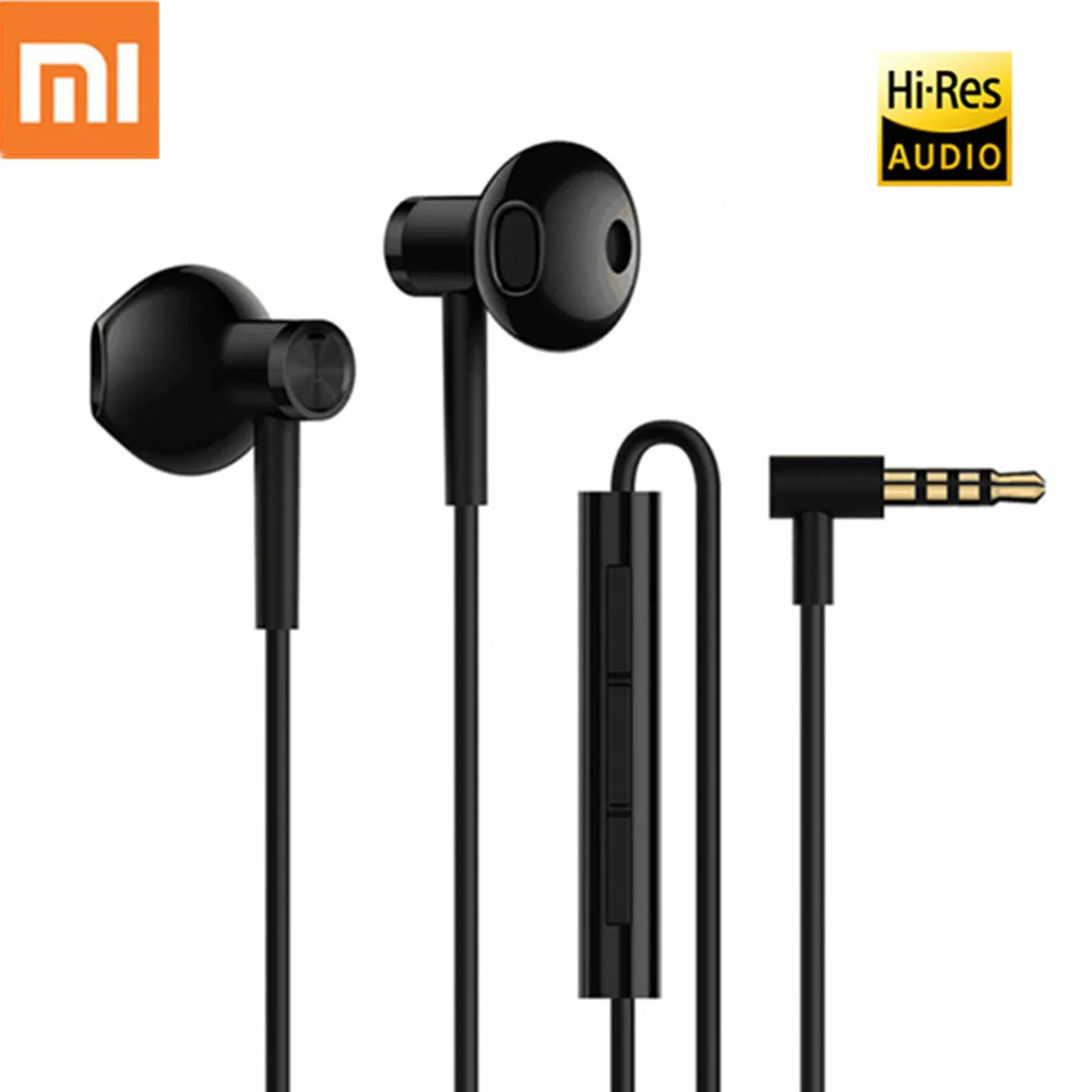 Наушники вкладыши Xiaomi Hybrid DC гибридные полувкладыши с L образной вилкой