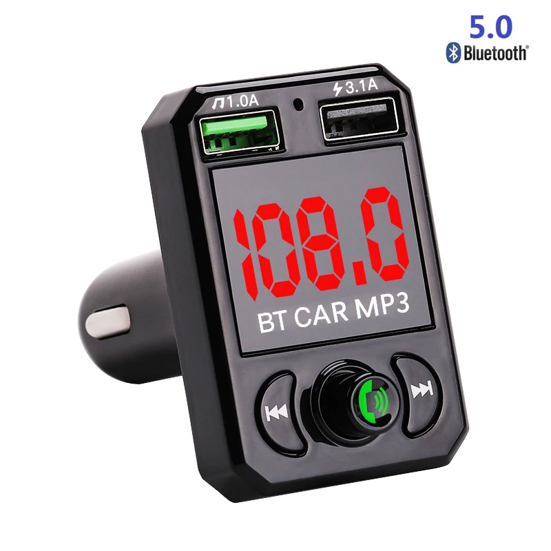 1 шт. Bluetooth автомобильный комплект fm передатчик MP3 плеер с светодиодный двойной USB