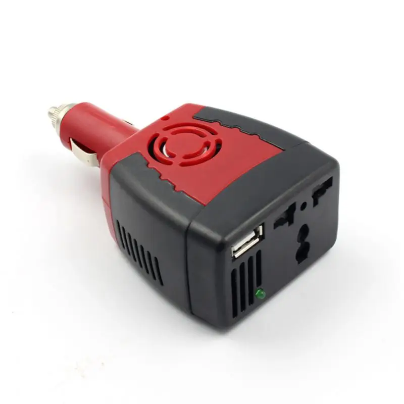 Hot 150W Car Inverter USB Power Supply DC 12 V - AC 220 Converter with 2.1A Dual Adapter Universal Socket | Автомобили и