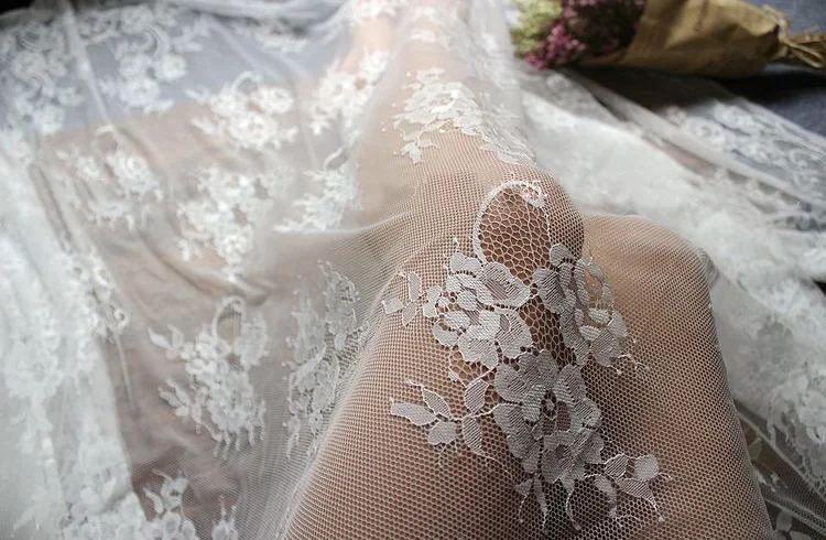 3 м/лот кружевная ткань для ресниц черно-белая свадебная юбка вышитая занавески