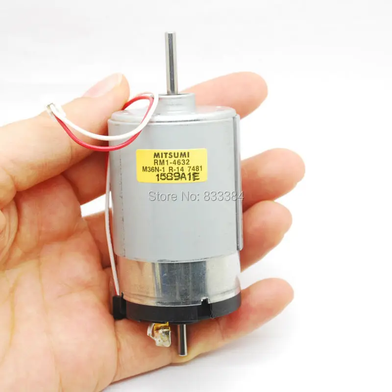 Высокое качество! Мощный mitsumi 555 DC мотор двухосных 12-30 В 54.8mn.m 2850 об./мин.-6500 об./мин.