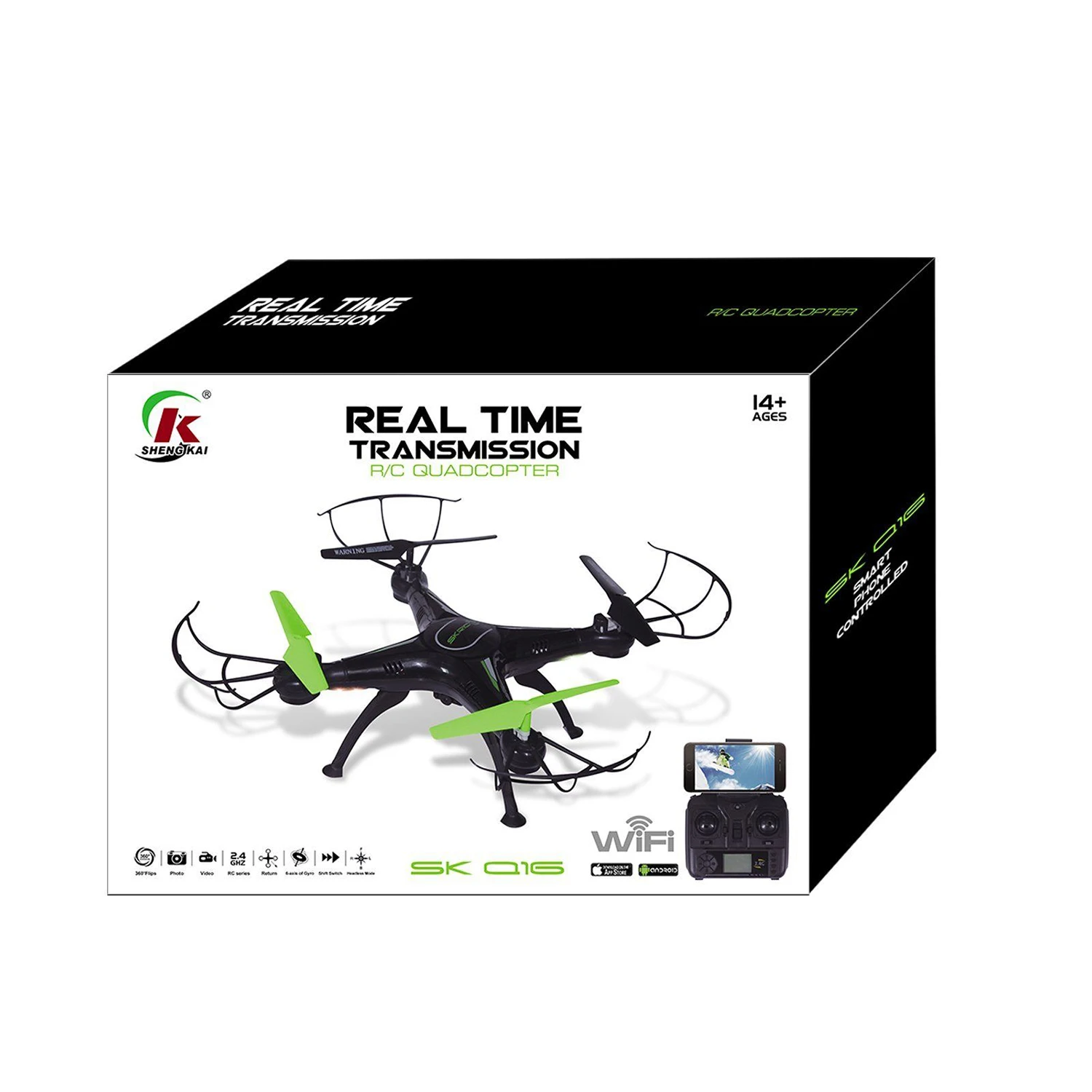 WiFi FPV 2.4Ghz 4CH RC Quadcopter Drone 2MP HD Camera RTF UAV | Электроника
