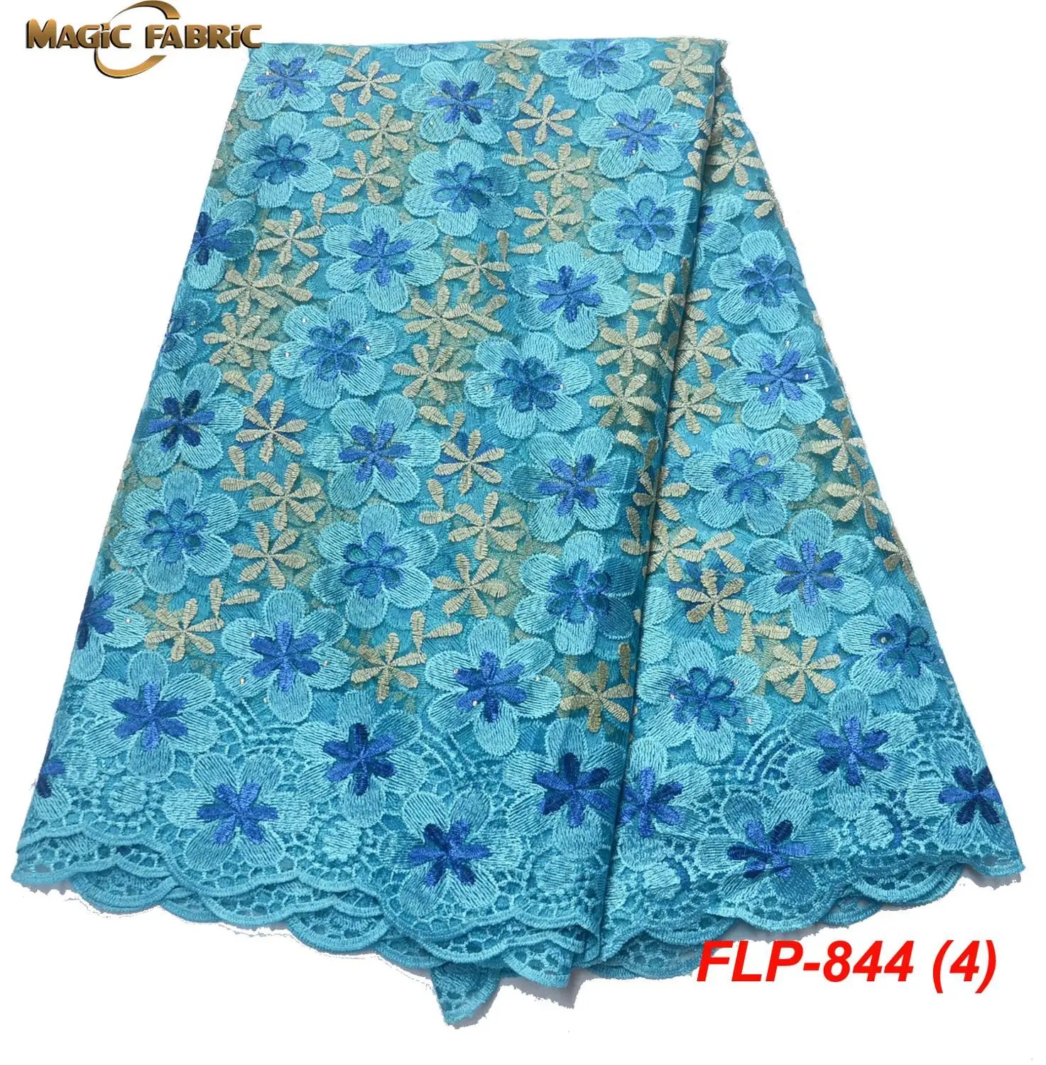 French net lace fabric 2019 latest african chiffon with embroidery mesh nigerian tulle FLP-844 | Дом и сад